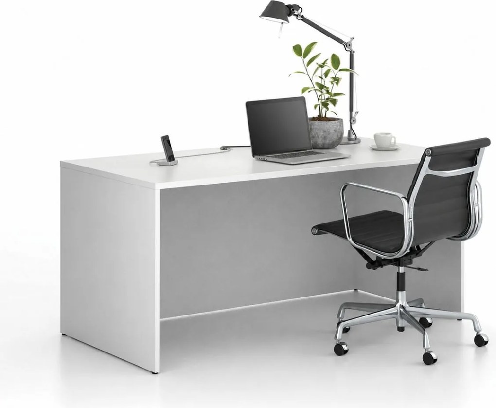 Biurko FRAME, 160x80 cm, biały