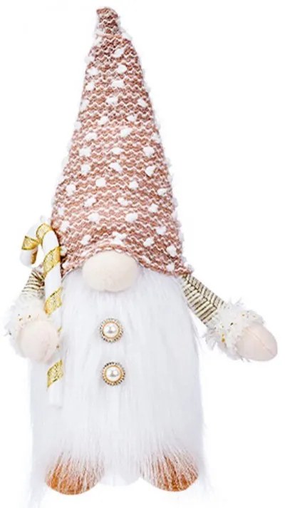 Świecący świąteczny skrzat JINGLE 30 cm - różne rodzaje Kolor: Brązowy