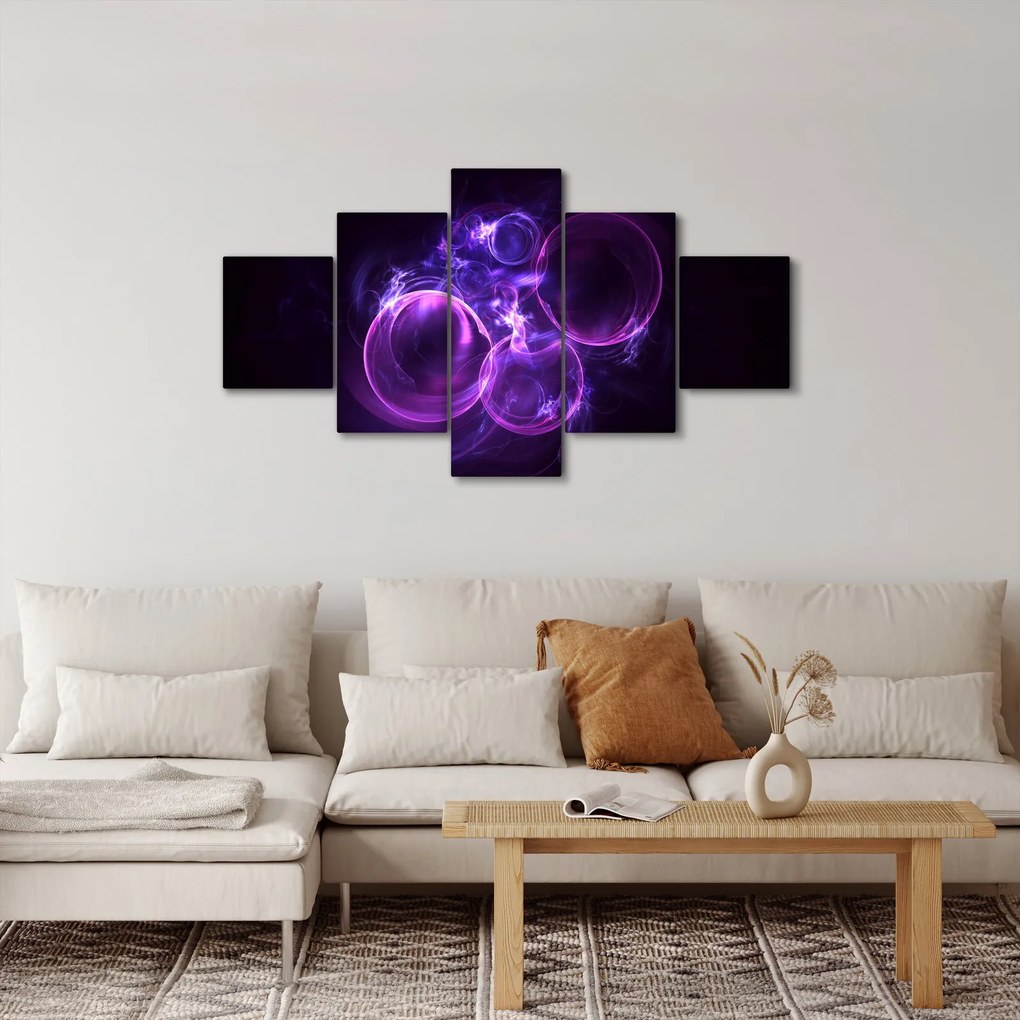 Abstrakcyjny obraz bąbelków (125x70 cm)