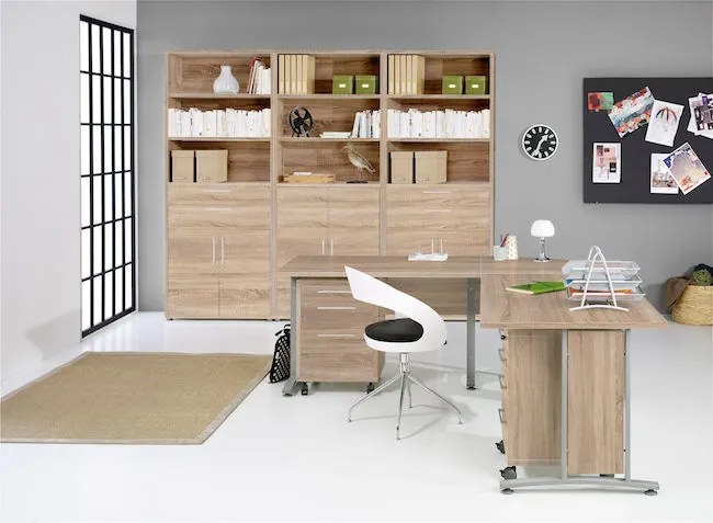 Kontenerek 4-szufladowy na kółkach Prima 4 dąb sonoma