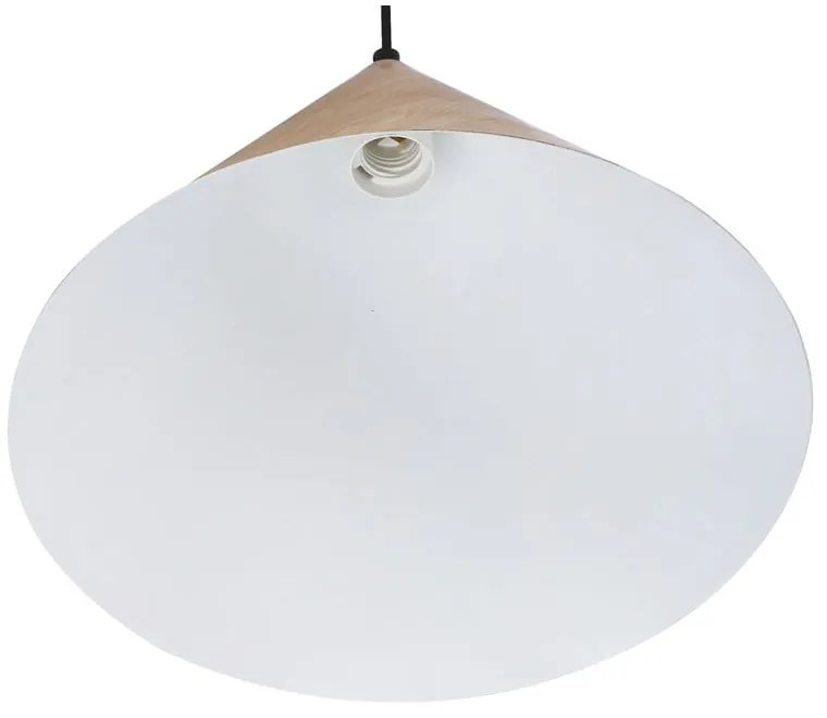 Brązowa lampa wisząca z metalowym kloszem ø 32 cm Dunca – Candellux Lighting