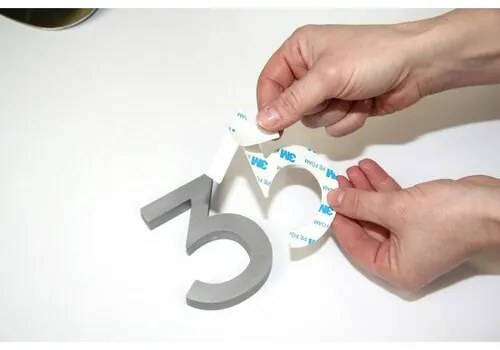 Aluminiowa litera a, 3D, powłoka szlifowana
