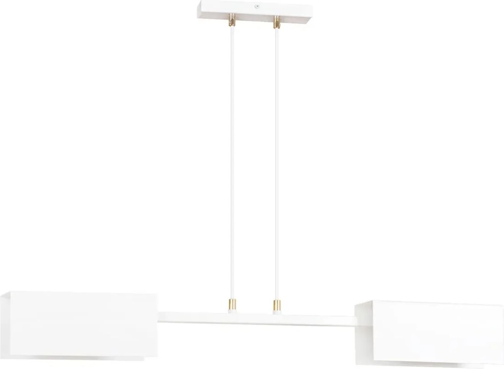 Biała loftowa lampa wisząca z regulacją - D018 E6-F35