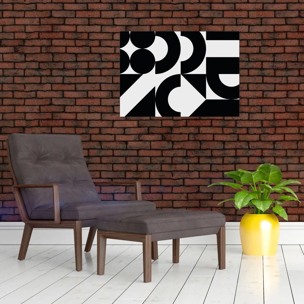 Obraz na szkle - Abstrakcja geometryczna N⁰2 (70x50 cm)