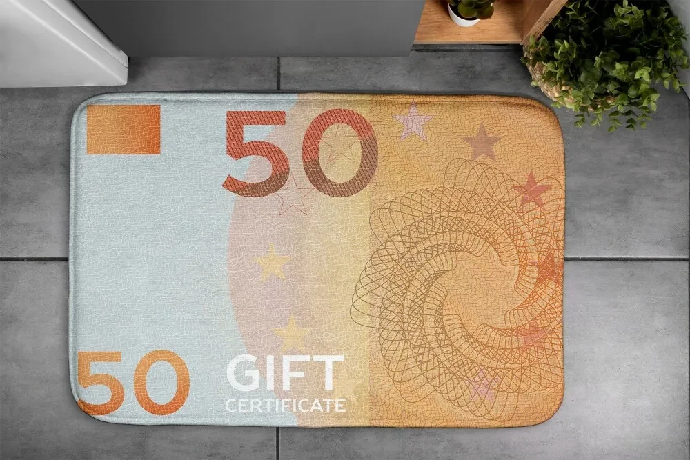 Dywanik łazienkowy antypoślizgowy Euro Pieniądze
