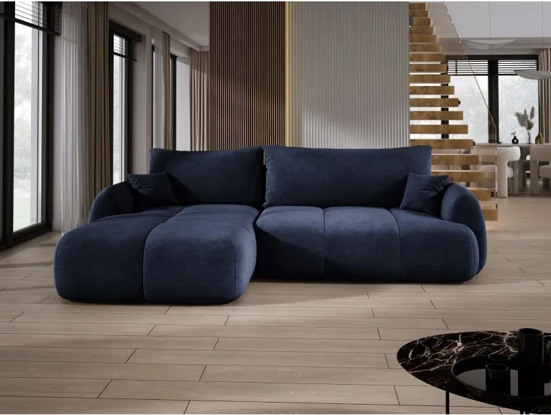 Narożnik COCO z funkcją spania poduszkami i pojemnikiem Cloud 79 DOMOHOME