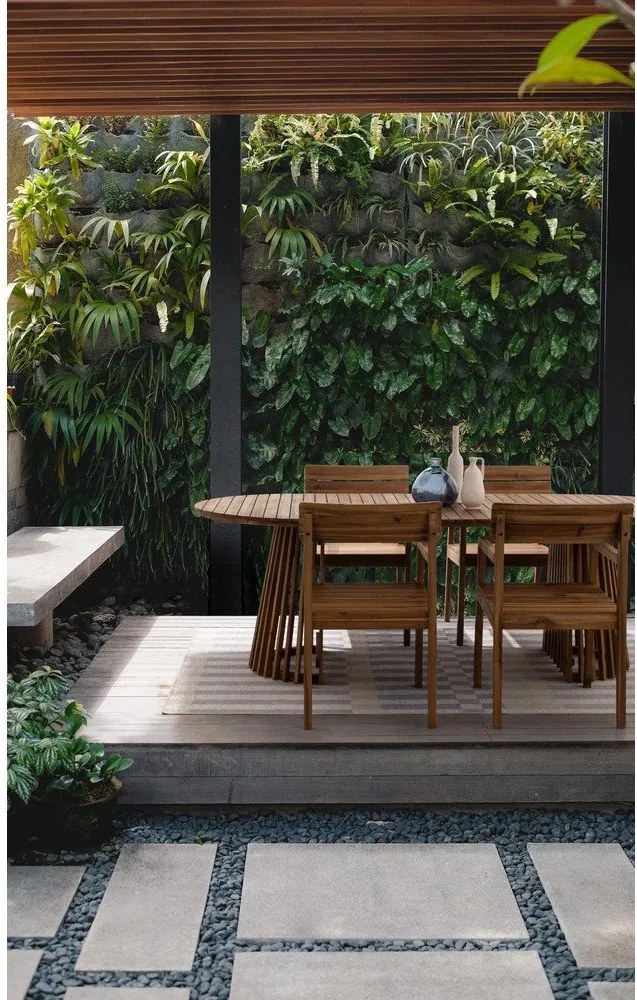 Drewniane krzesło ogrodowe w naturalnym kolorze Rodano – Bizzotto