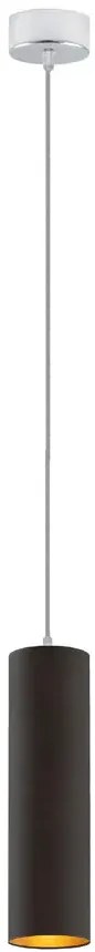 Czarna podłużna lampa wisząca LED - EX334-Siran