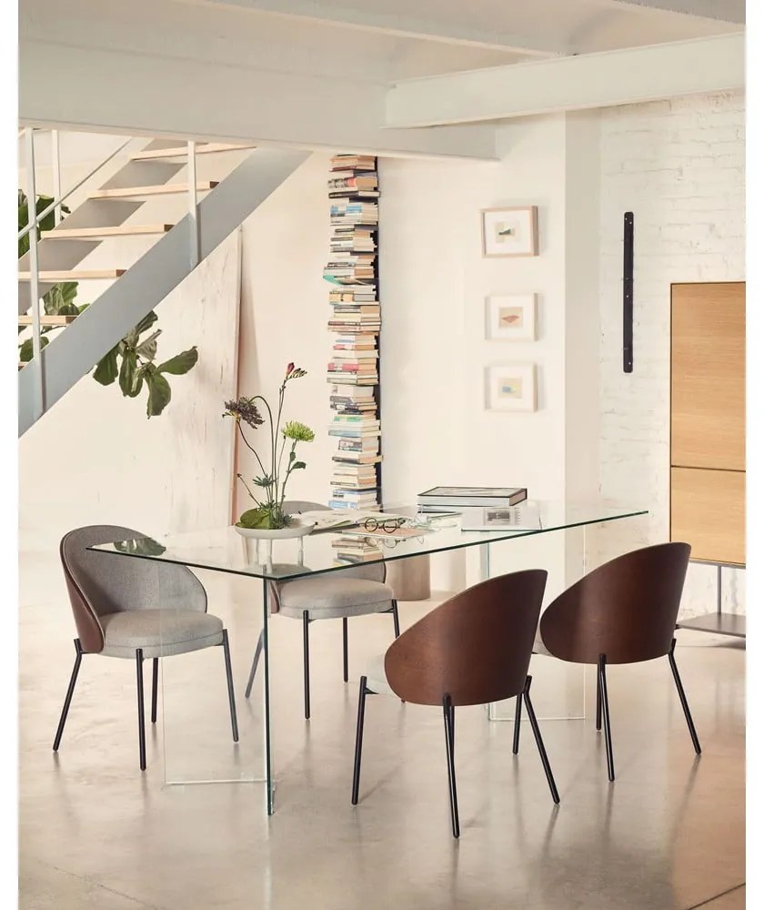 Szklany stół 90x180 cm Burano – Kave Home