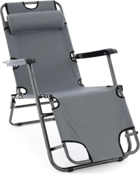 Krzesło ogrodowe składane, szare