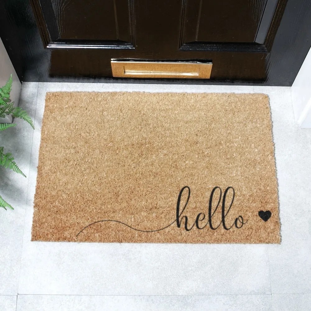 Wycieraczka z włókna kokosowego 40x60 cm Hello Scribble – Artsy Doormats