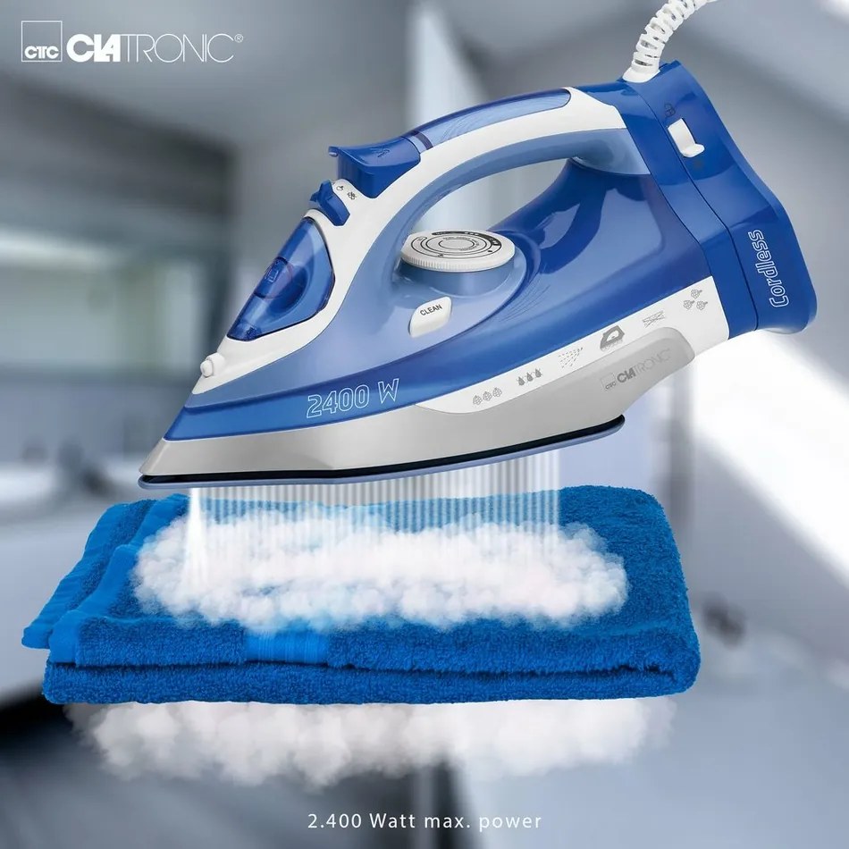 Clatronic DB 3706 bezprzewodowe żelazko parowe