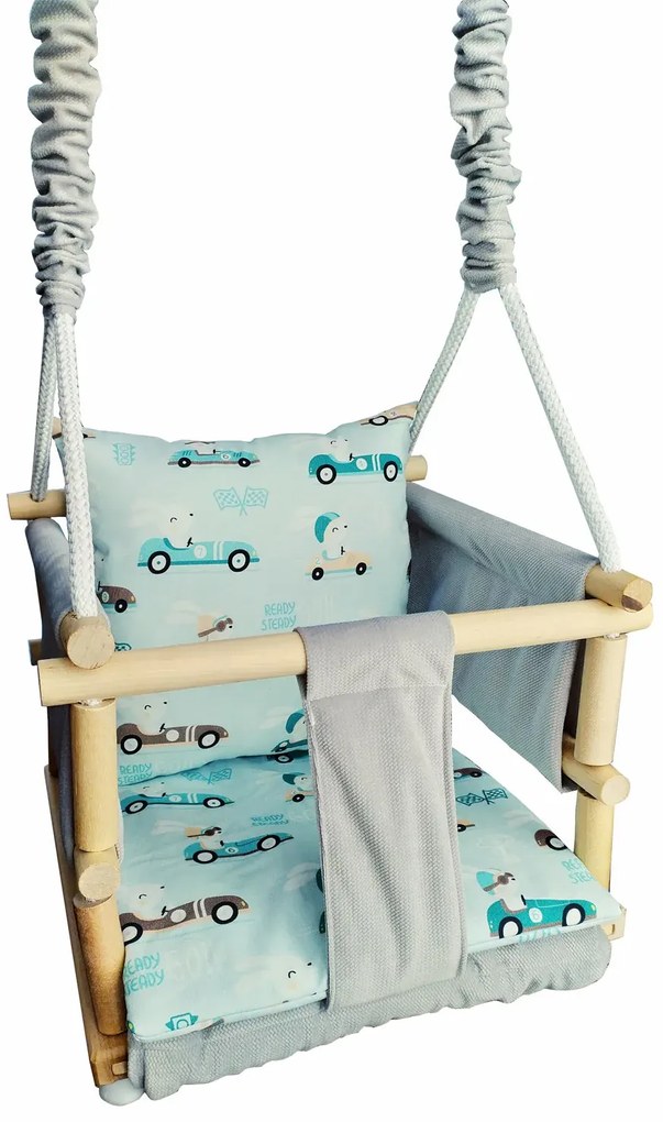 Drewniana huśtawka dla dzieci 6 wzorów R0-D98