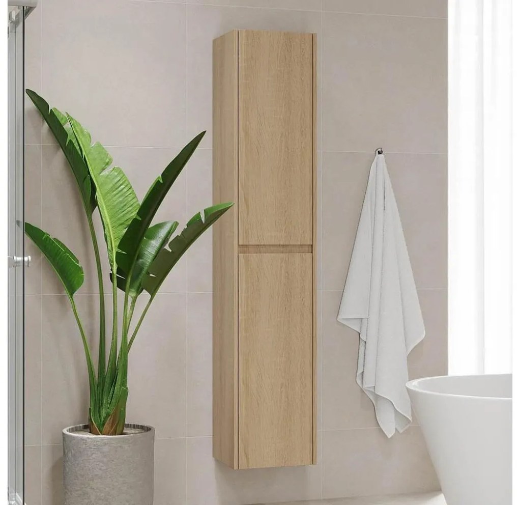 Szafka łazienkowa TRONDHEIM 174 cm dąb