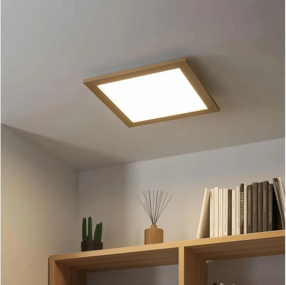 Eglo - Panel LED RGB ściemnialny natynkowy SALOBRENA-C LED/40W/230V brązowy + pilot