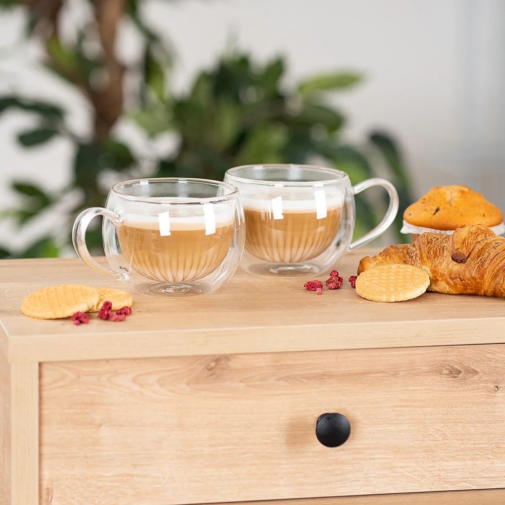 4Home Szklanka termiczna do cappuccino Hot&Cool 270 ml, 2 szt.