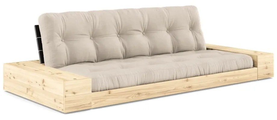 Beżowa rozkładana sofa 244 cm Base – Karup Design