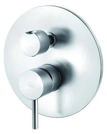 Paffoni - Bateria prysznicowa do montażu podtynkowego LIGHT, stal nierdzewna