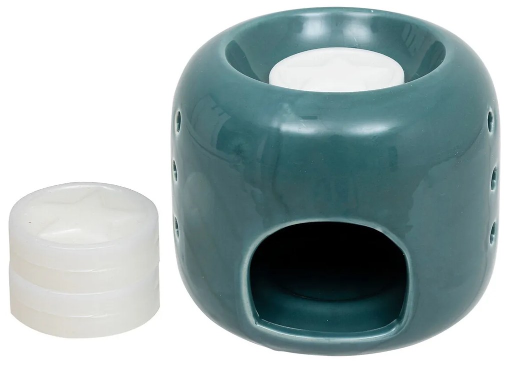 Kominek do wosku ceramiczny + 5 wosków zapachowych
