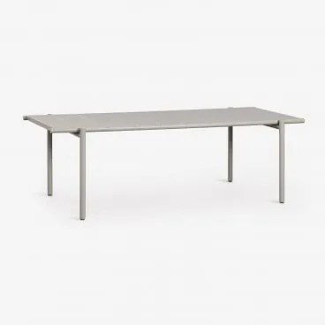 Prostokątny Stół Ogrodowy 235x105 Cm Ze Stali Tossa Awokado - Sklum