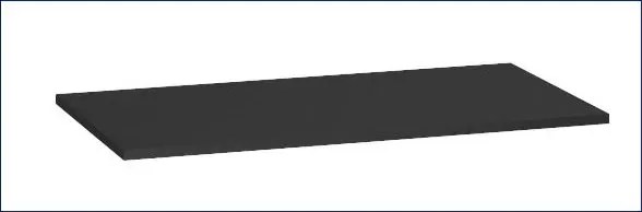 Blat łazienkowy 60 cm czarny groszek P6-H16