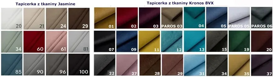 Łóżko kontynentalne Entis 120x200 - 36 kolorów