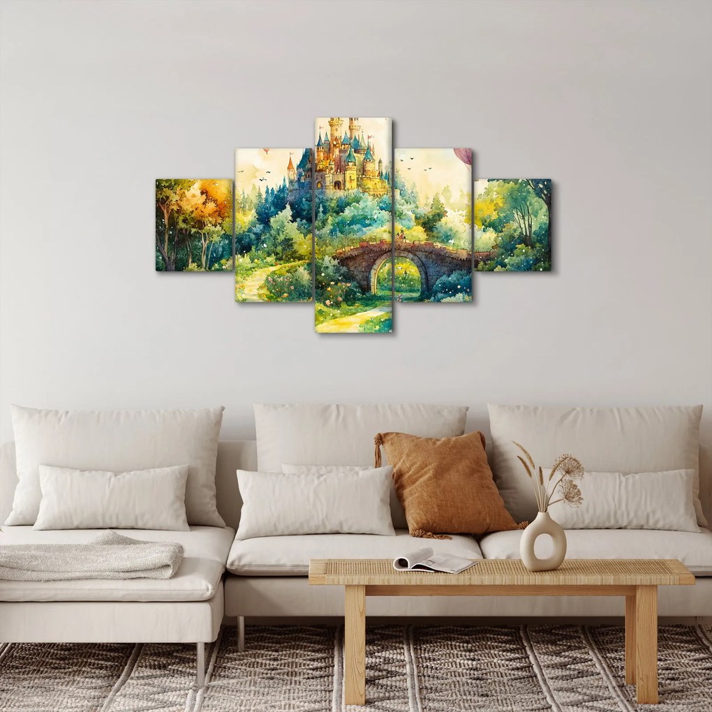 Obraz - Baśniowy zamek (125x70 cm)