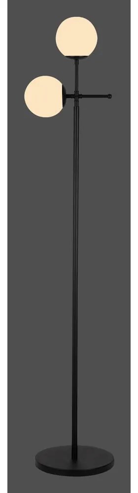 Czarna lampa stojąca Squid Lighting Kruva, wys. 174 cm