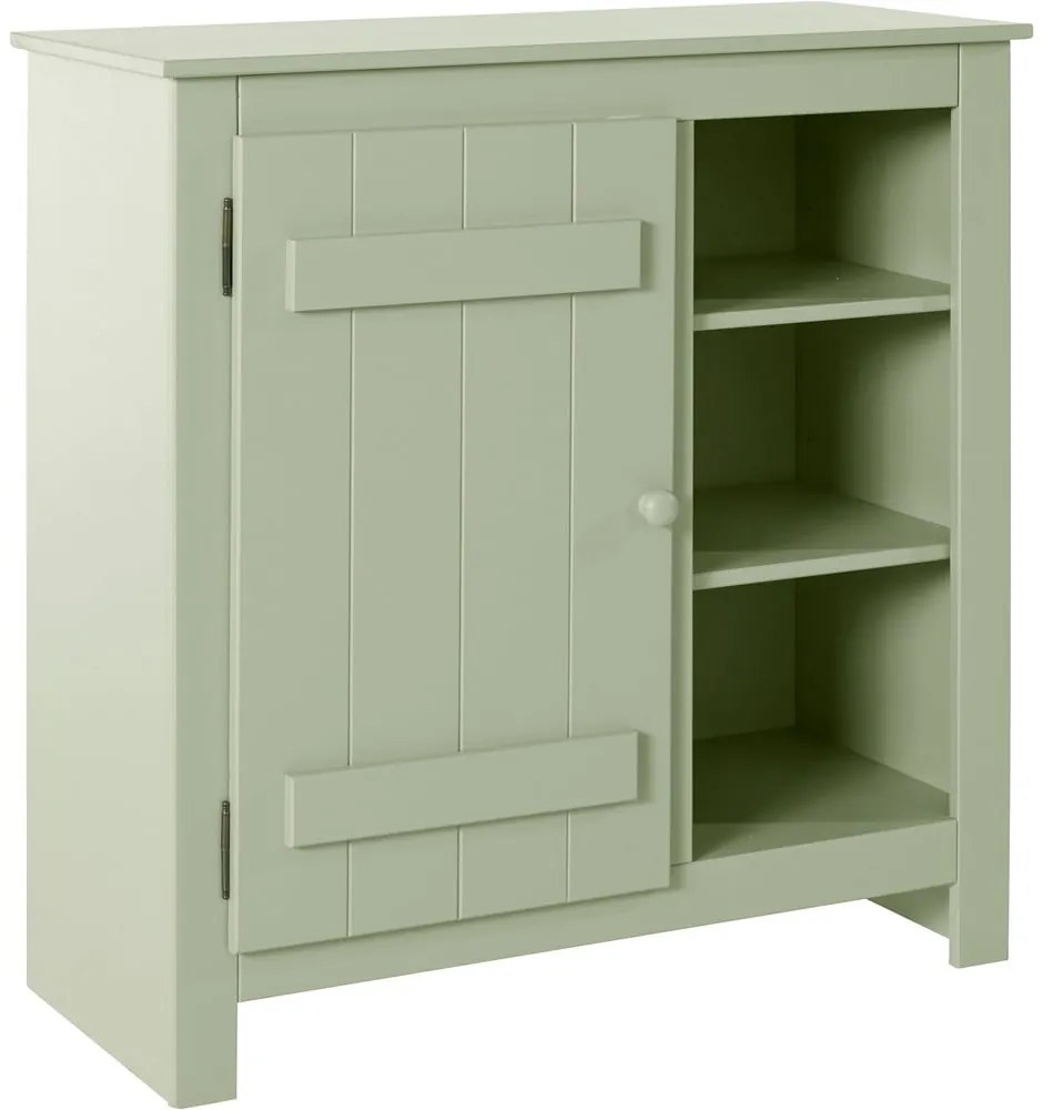 Jasnozielona szafka z litego drewna sosnowego 90x90 cm Bertram – Støraa