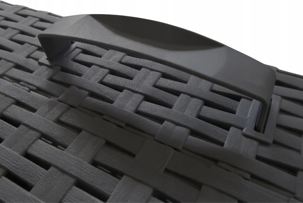 Leżak ogrodowy basenowy Aquaris 013 składany, kolor szary