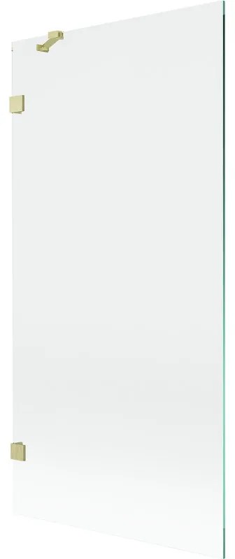 Mexen Lunar parawan nawannowy 1-skrzydłowy 90 x 150 cm, transparent, złoty szczotkowany - 897-090-000-55-00
