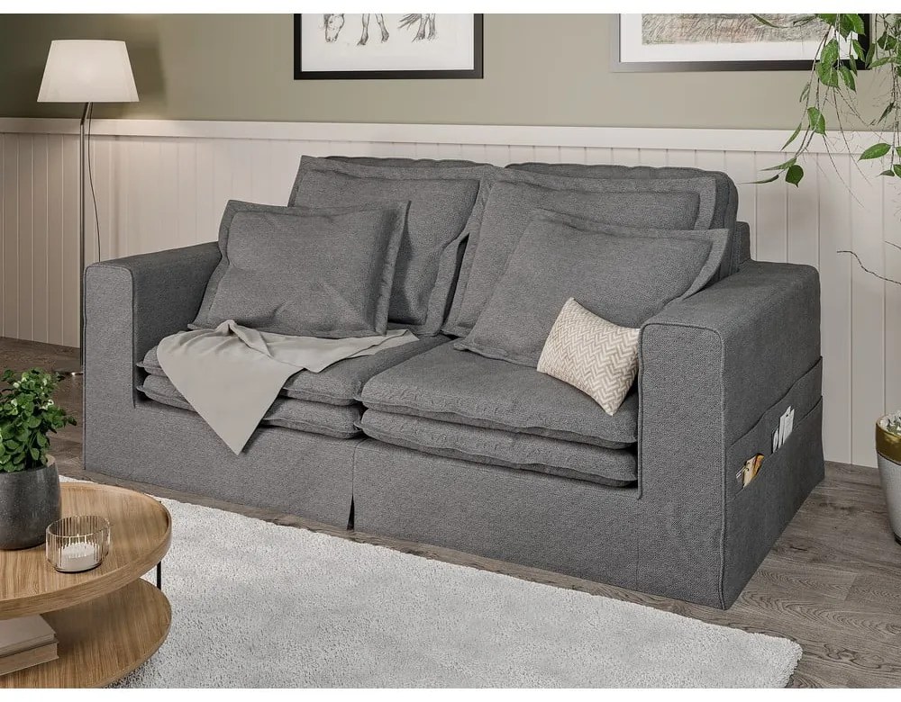 Szara sofa 196 cm Nora – Ropez