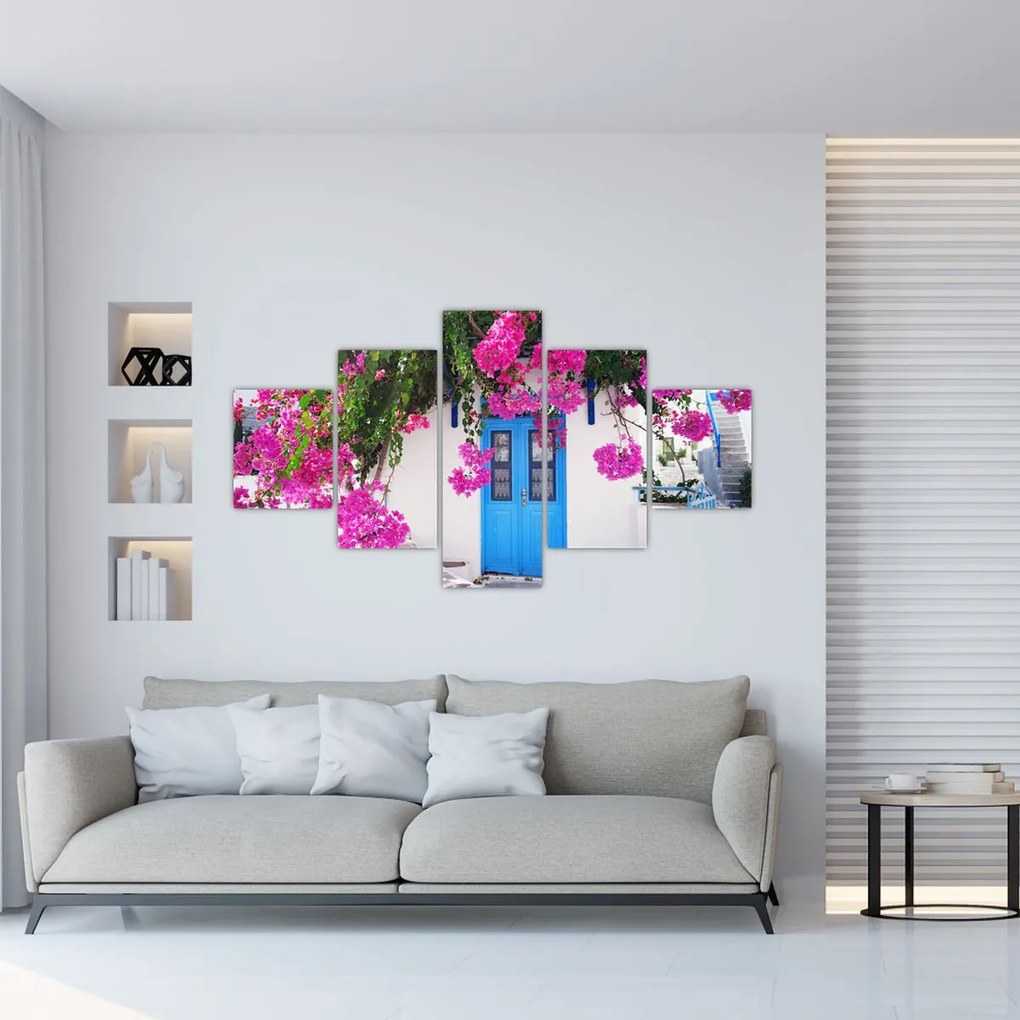 Obraz - Tradycyjny grecki dom (125x70 cm)