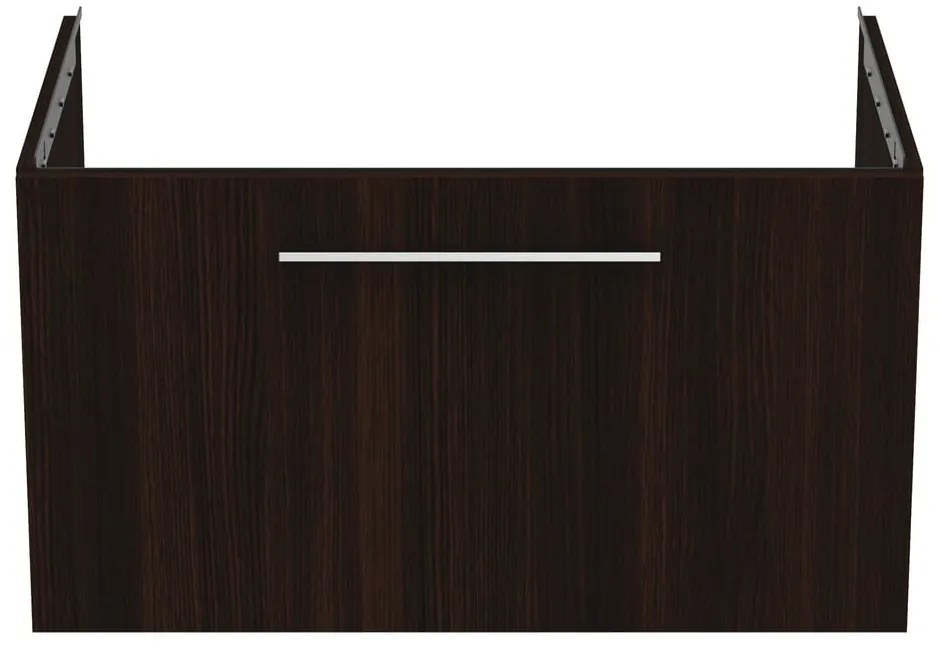 Ciemnobrązowa wisząca szafka pod umywalkę w dekorze dębu 80x44 cm i.Life B – Ideal Standard