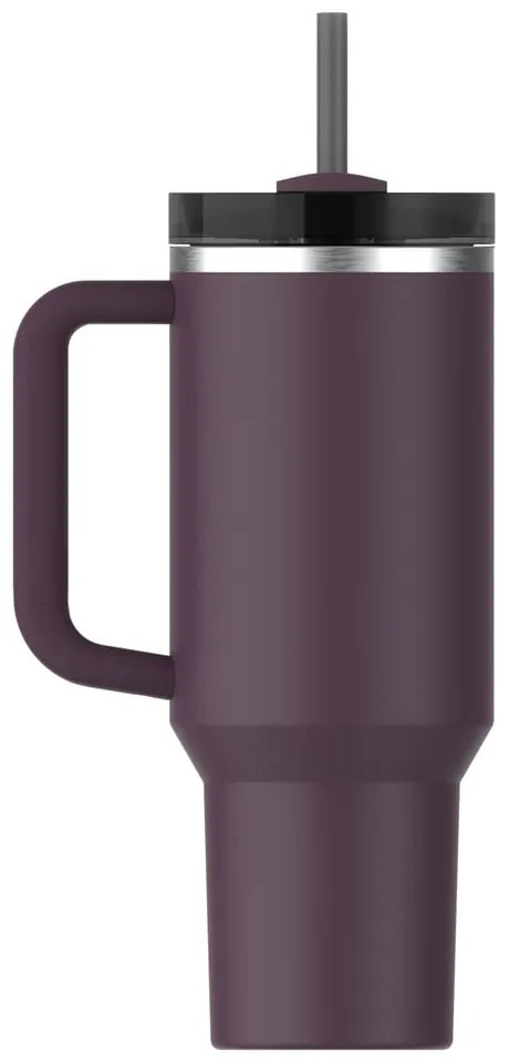 Ciemnofioletowy termos ze słomką ze stali nierdzewnej 1,18 l Quencher H2.0 FlowState Tumbler Plum – Stanley