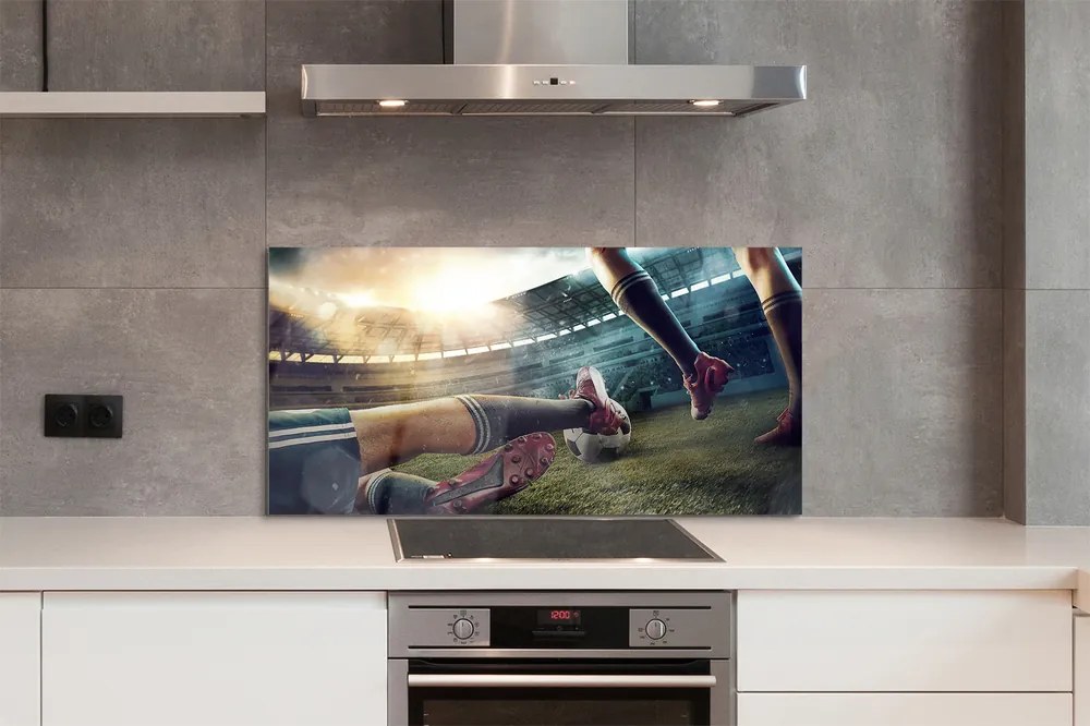 Szkło do Kuchni na Ścianę Korki i Piłka na Murawie