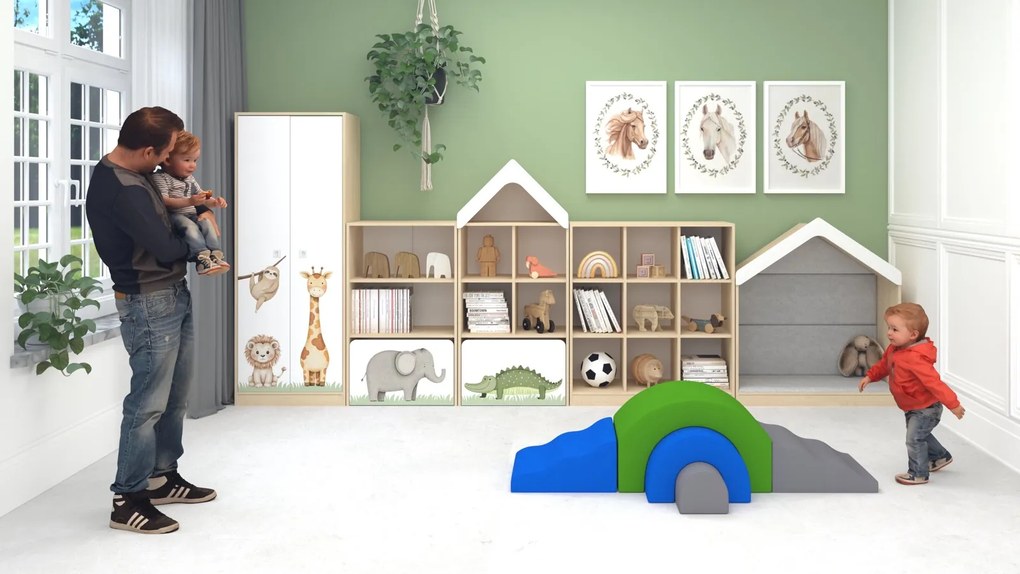 Tor przeszkód z pianki do sali żłobkowej - zestaw Playground H240-8A