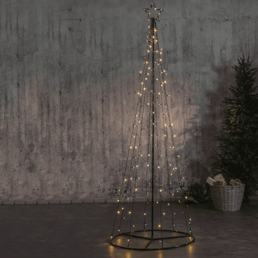 Stożkowa choinka LED na zewnątrz