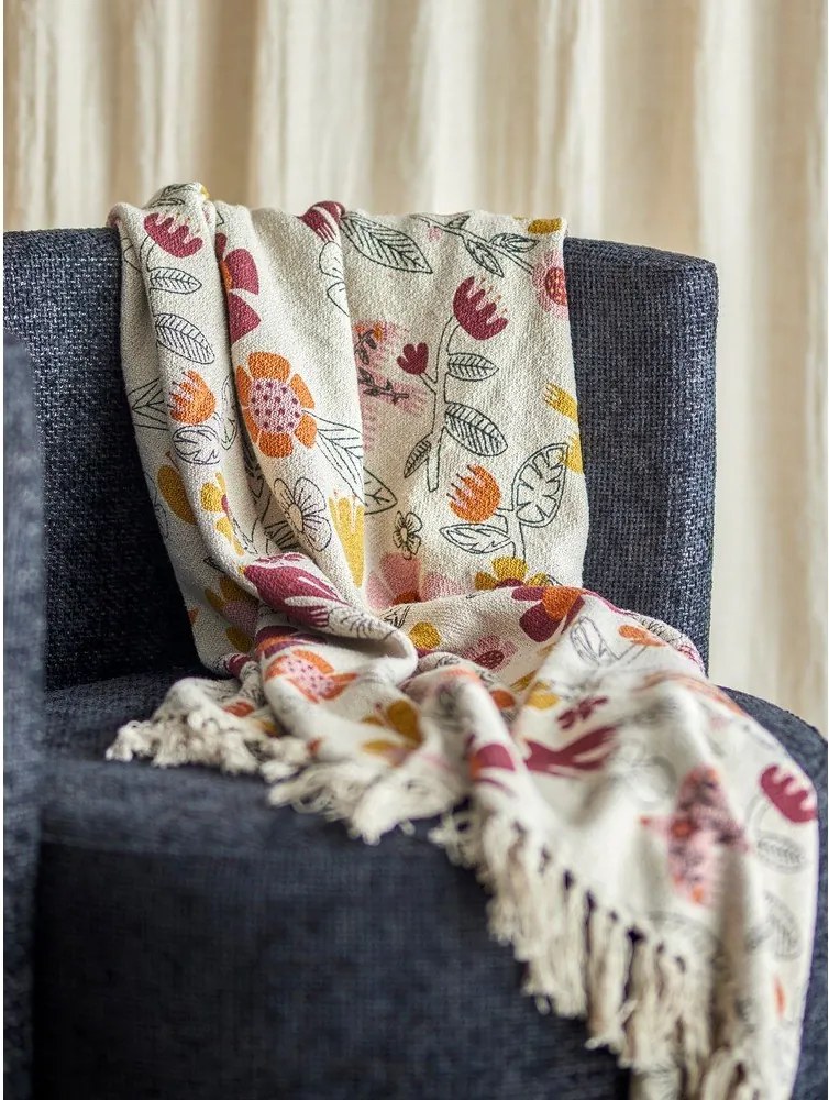 Koc z mieszanki bawełny 130x160 cm Vivielle – Bloomingville