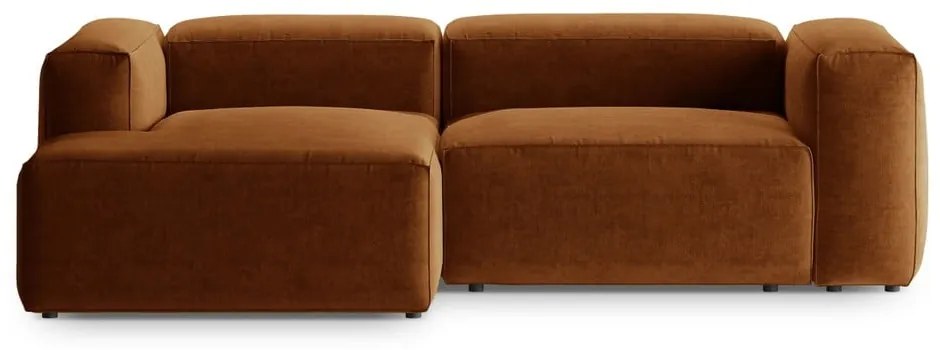Ceglasty narożnik (lewostronny/z szezlongiem) Bergano – Cosmopolitan Design
