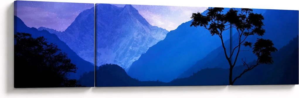 Obraz - Nocne niebo w Nepalu (170x50 cm)