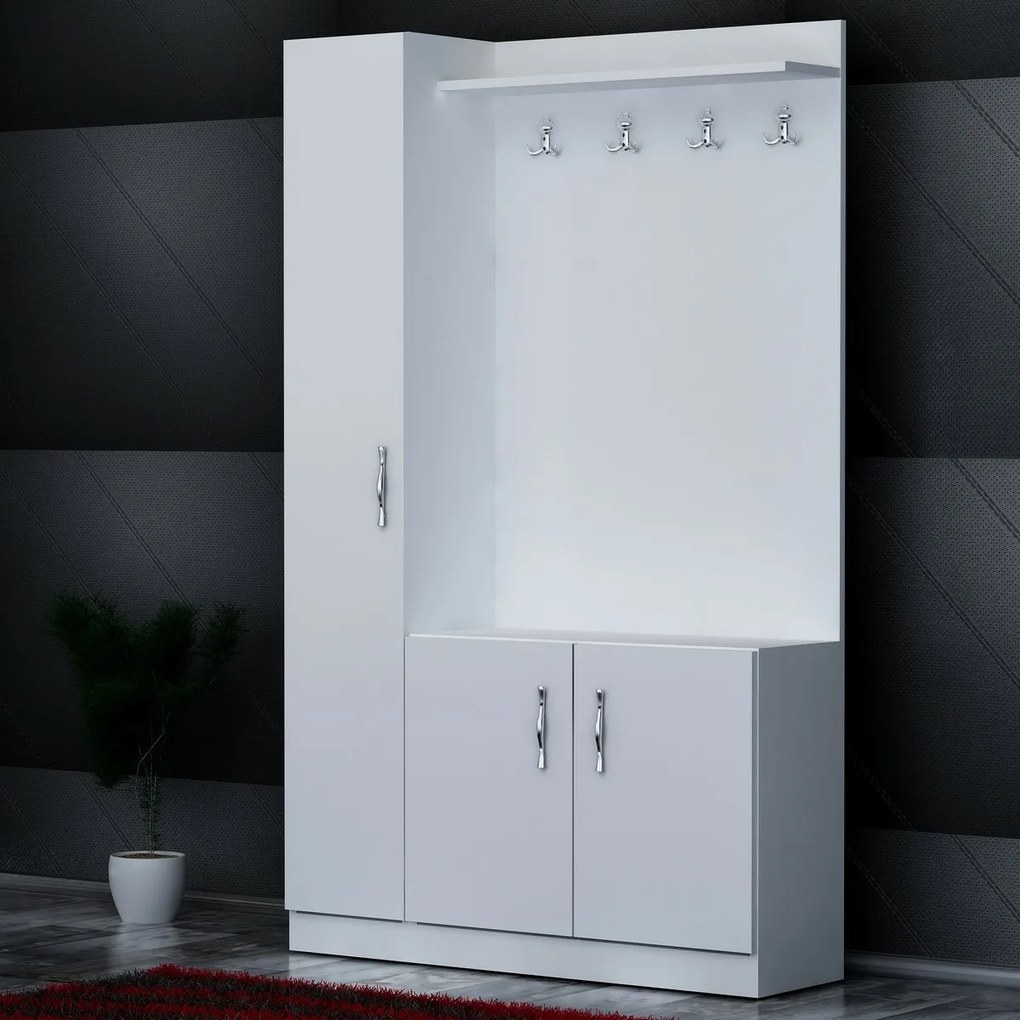 Zestaw do przedpokoju Naturel White