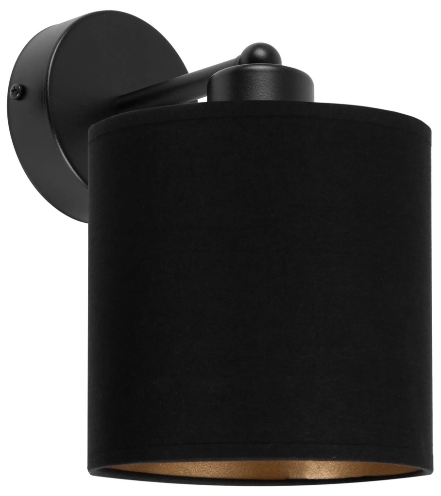 Czarny kinkiet LED  z czarnym abażurem WD-C-1010SC-SC jednopunktowy in