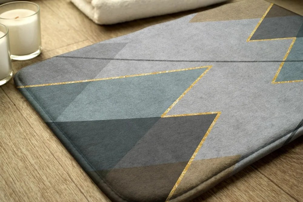 Dywanik łazienkowy Dywanik łazienkowy Geometryczne wzory