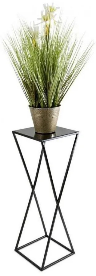 Stojak na kwiaty 70x24 cm czarny