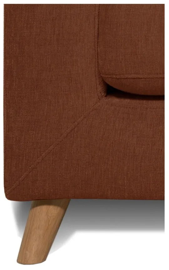 Ciemnopomarańczowa sofa 234 cm Faria – Scandic