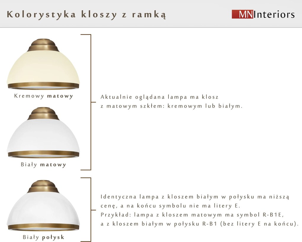 Klasyczny zwis mosiężny R-S1AKE