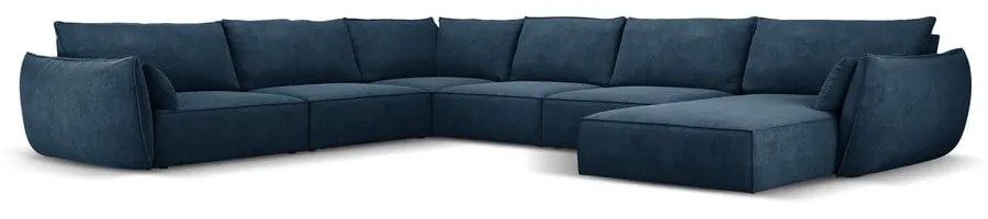 Ciemnoniebieski narożnik (lewostronny) Vanda – Mazzini Sofas