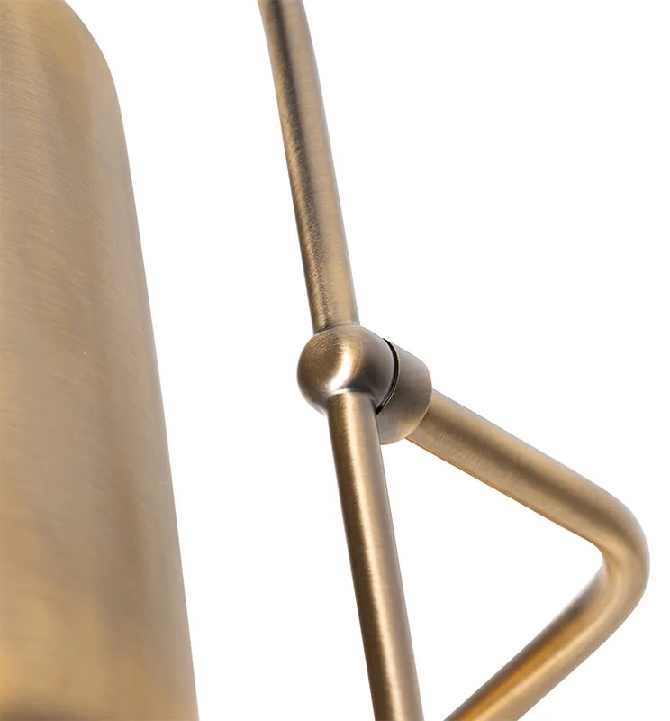 Klasyczna lampa stołowa / lampa notarialna brązowa - Banker klasyczny/Antyczny Oswietlenie wewnetrzne