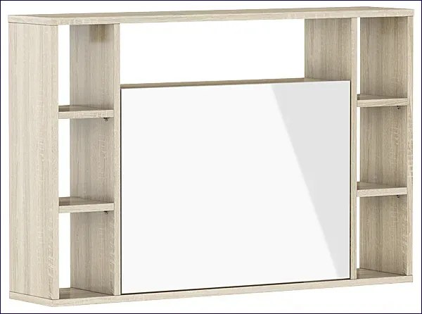 Składane biurko ścienne sonoma + biel Z3-S93